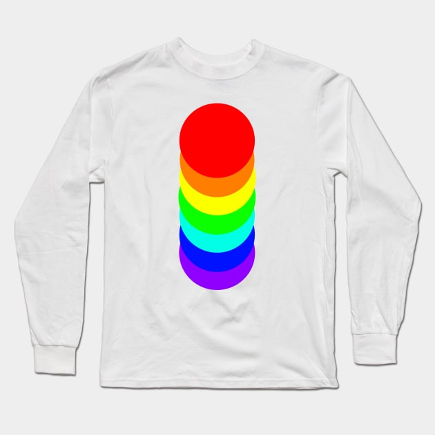 rainbow Long Sleeve T-Shirt by Villsam063